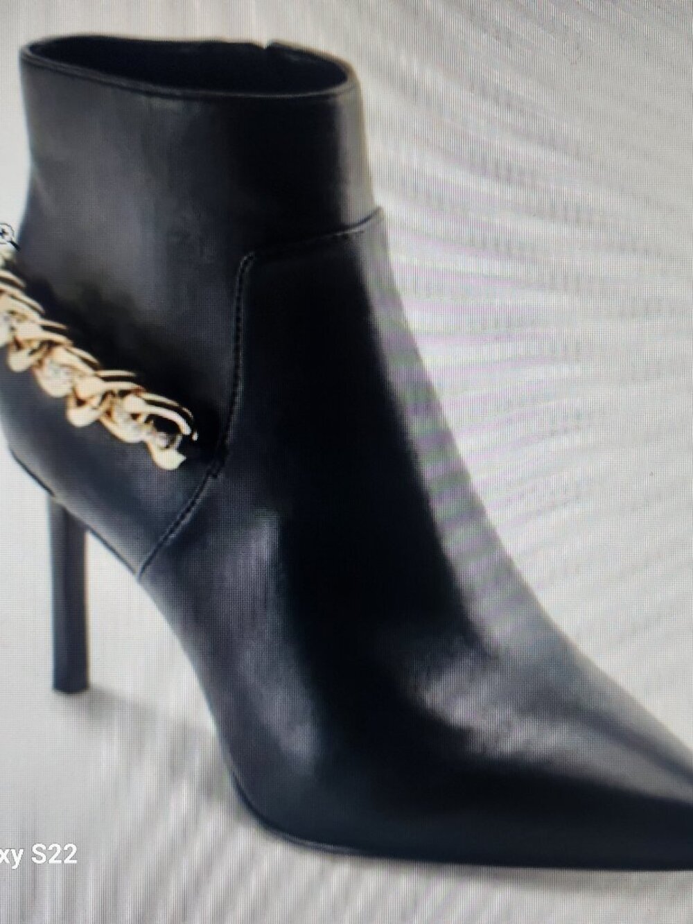 Karl Lagerfeld "Samra" Black Leather Embellished Booties. NWOT. Size 9